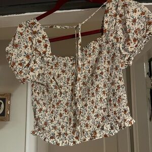 Floral Smocked Women's Top